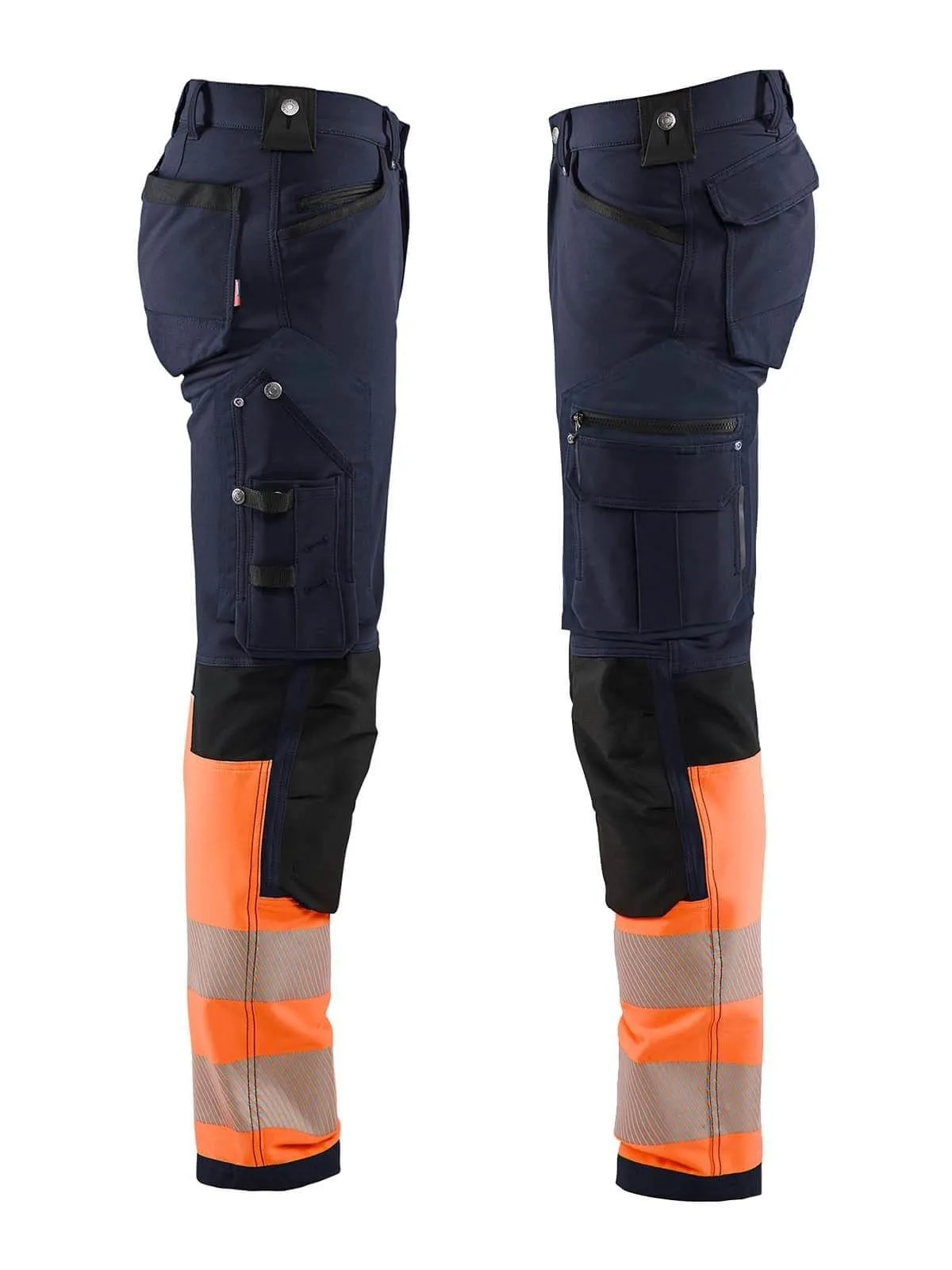 1193-1642&#x20;High&#x20;Vis&#x20;Work&#x20;Trousers&#x20;4-Way&#x20;Stretch&#x20;-&#x20;Bl&#xE5;kl&#xE4;der