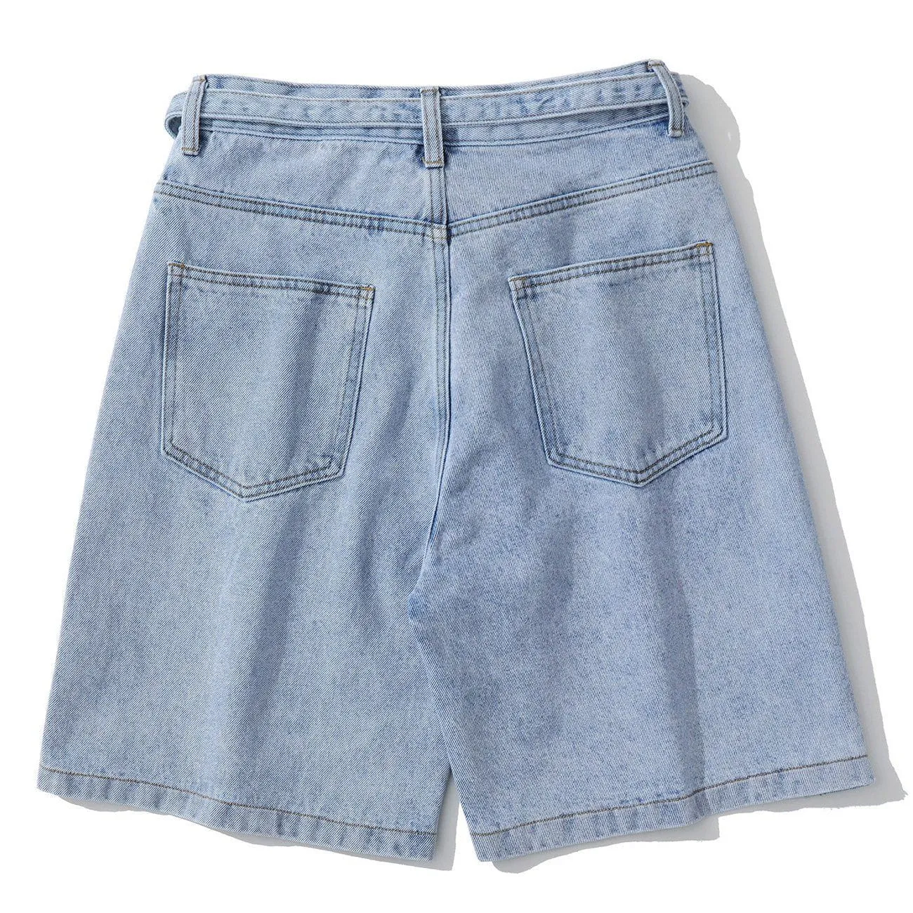 1984® - Side Button Straps Denim Shorts