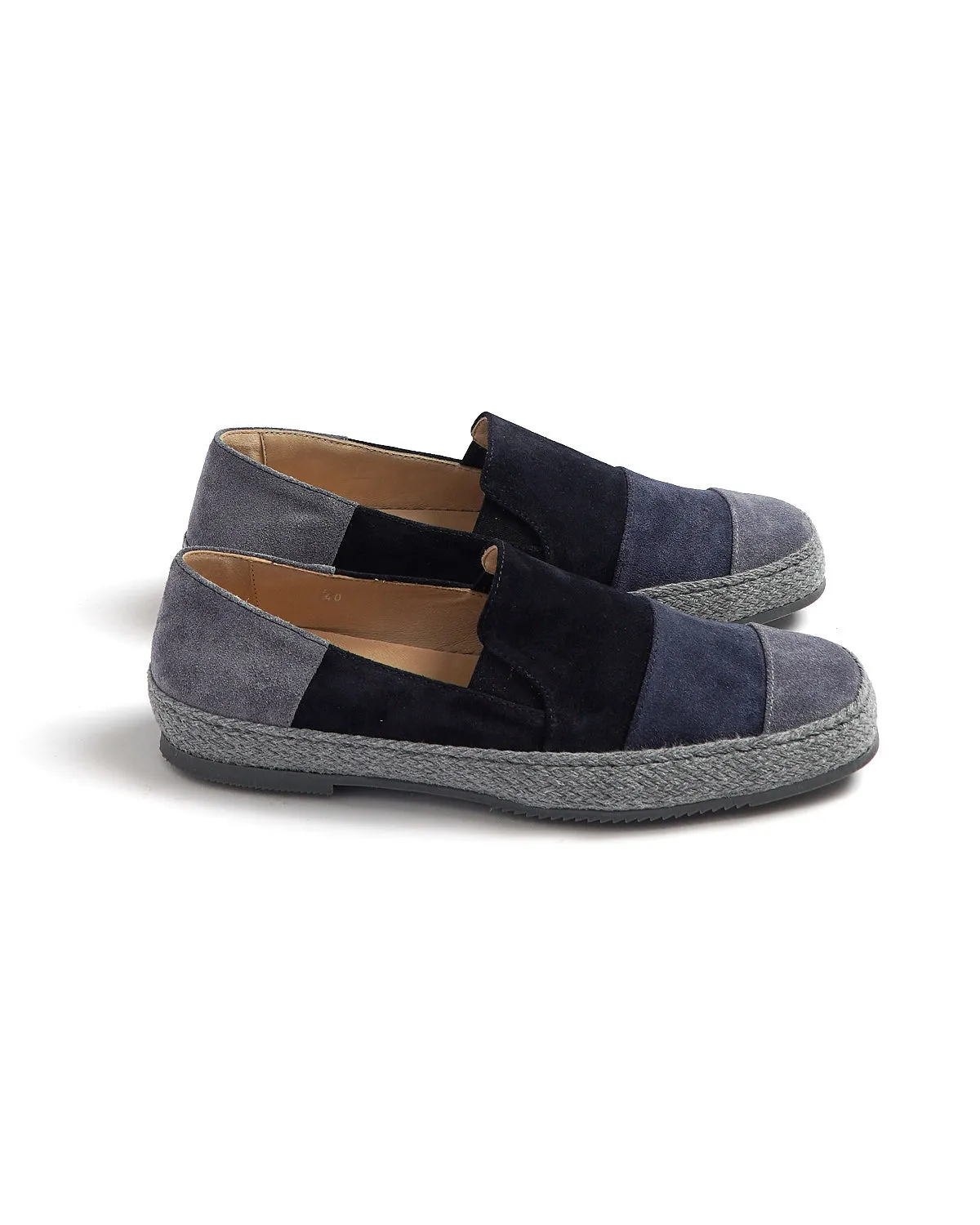 3 Colour Suede Espadrilles / Multi