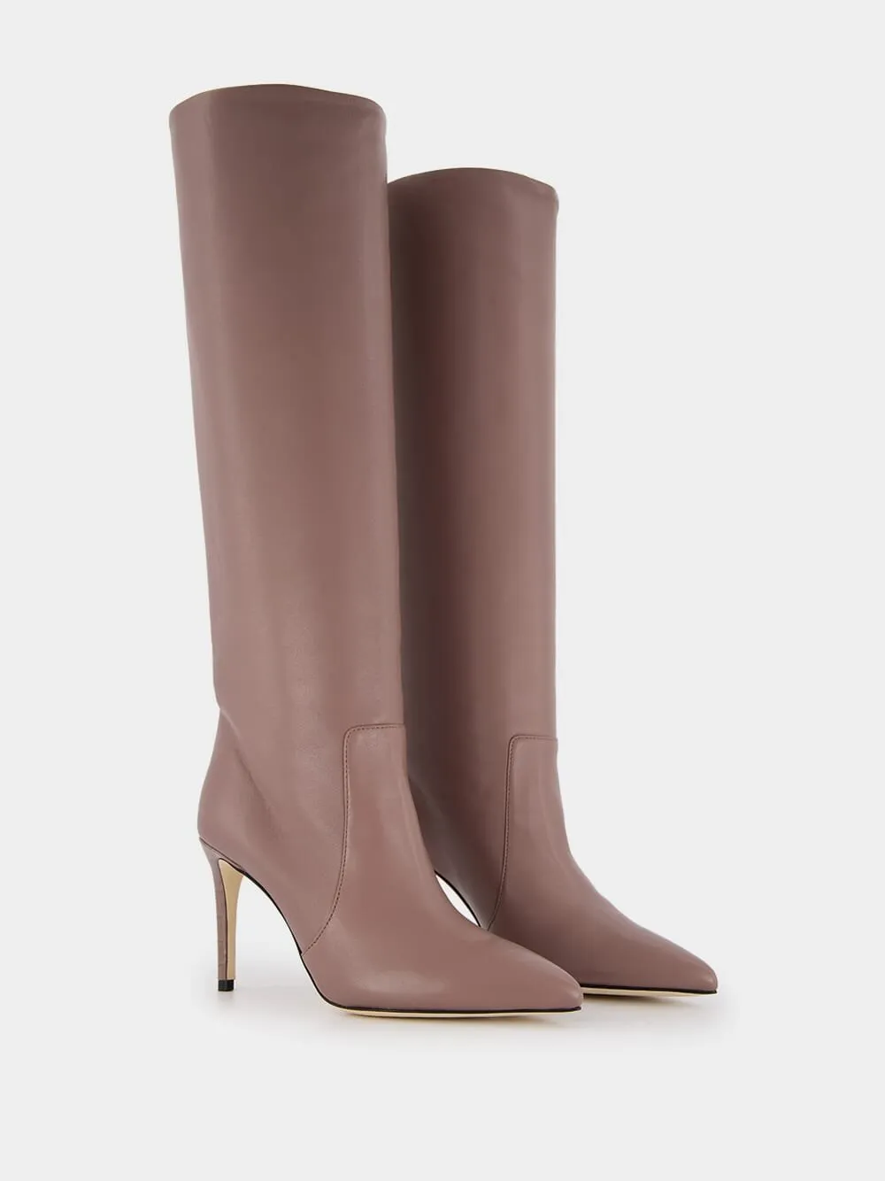 90mm Leather Knee-High Boots