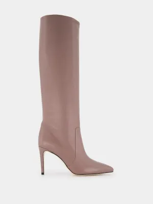 90mm Leather Knee-High Boots