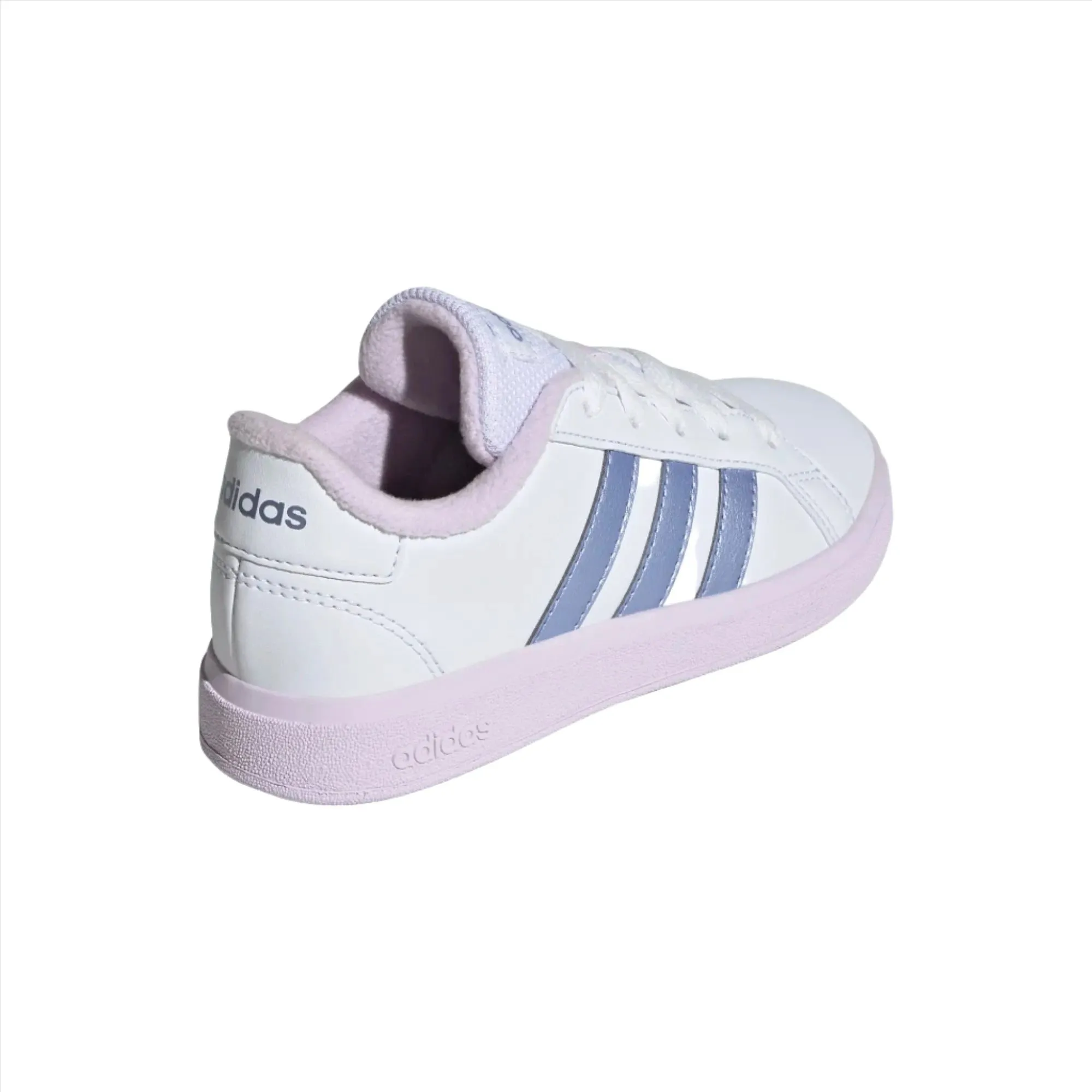 Adidas Girls Grand Court 2.0 K Trainer IE3844 White/Ice Lavender