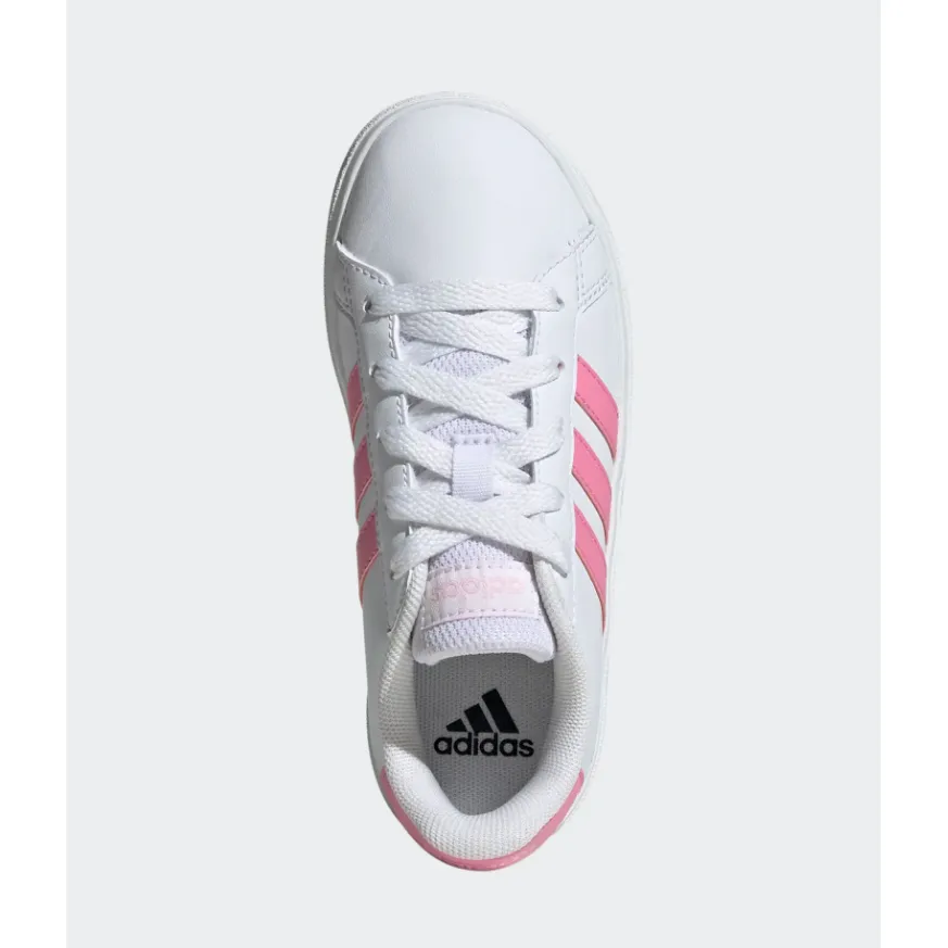 Adidas Girls Trainer Grand Court 2.0K White/Pink