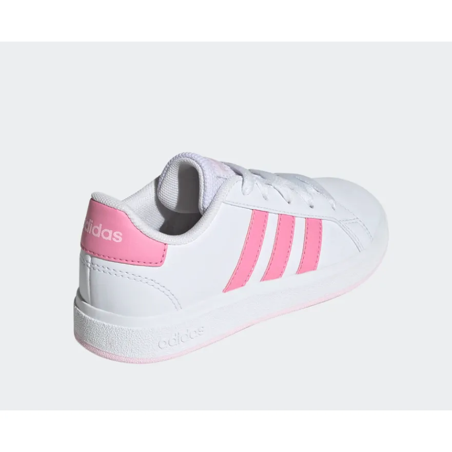Adidas Girls Trainer Grand Court 2.0K White/Pink
