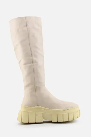 Bershka Zipper Knee High Boots | 100% Authetic Leather