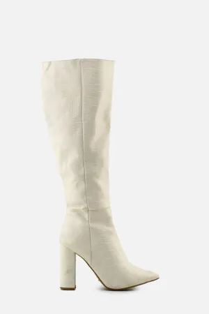 Billini Zipper Block Knee High Boots | 100% Authentic Leather