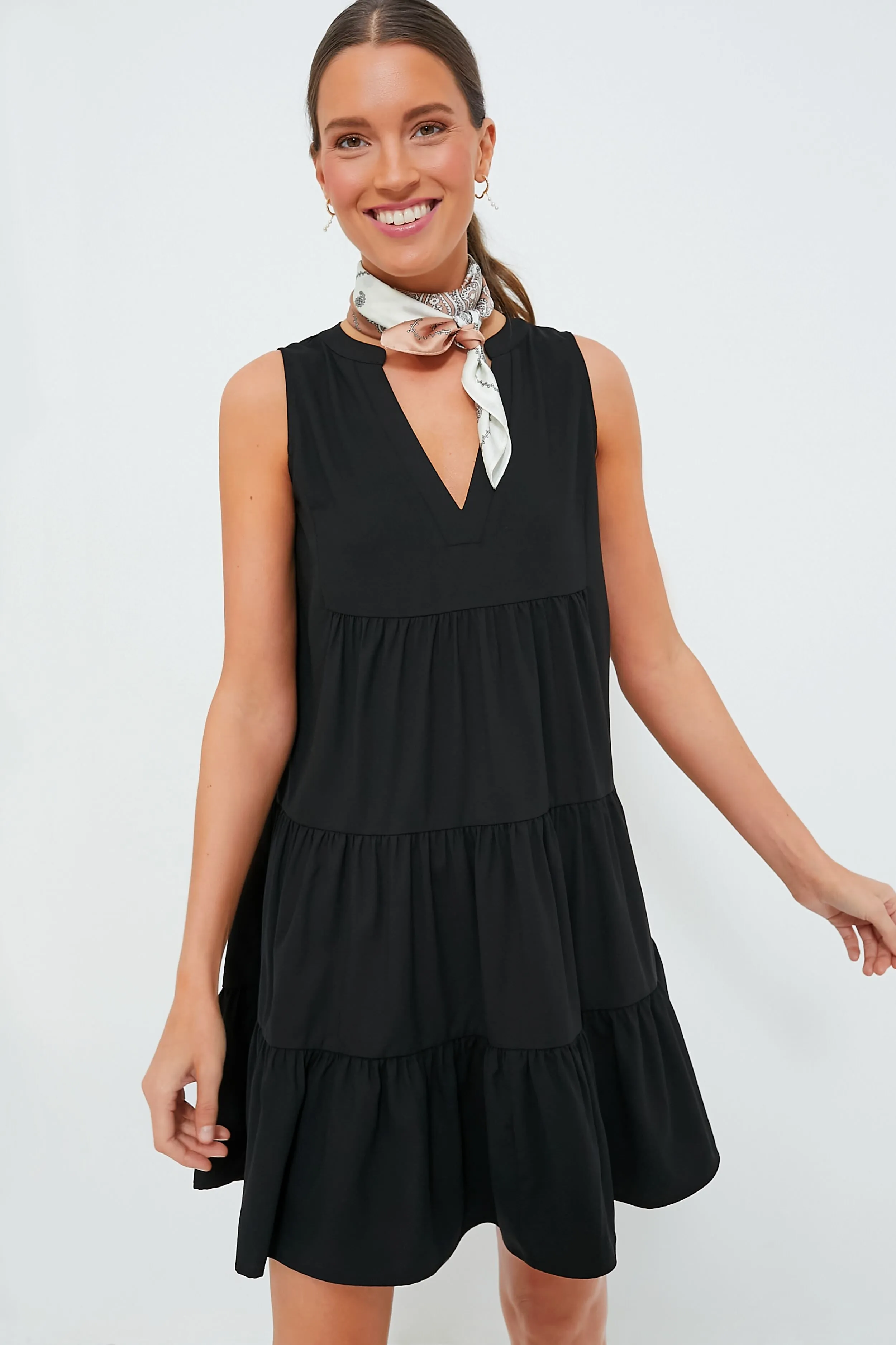 Black Crepe Sleeveless Kenzo Dress