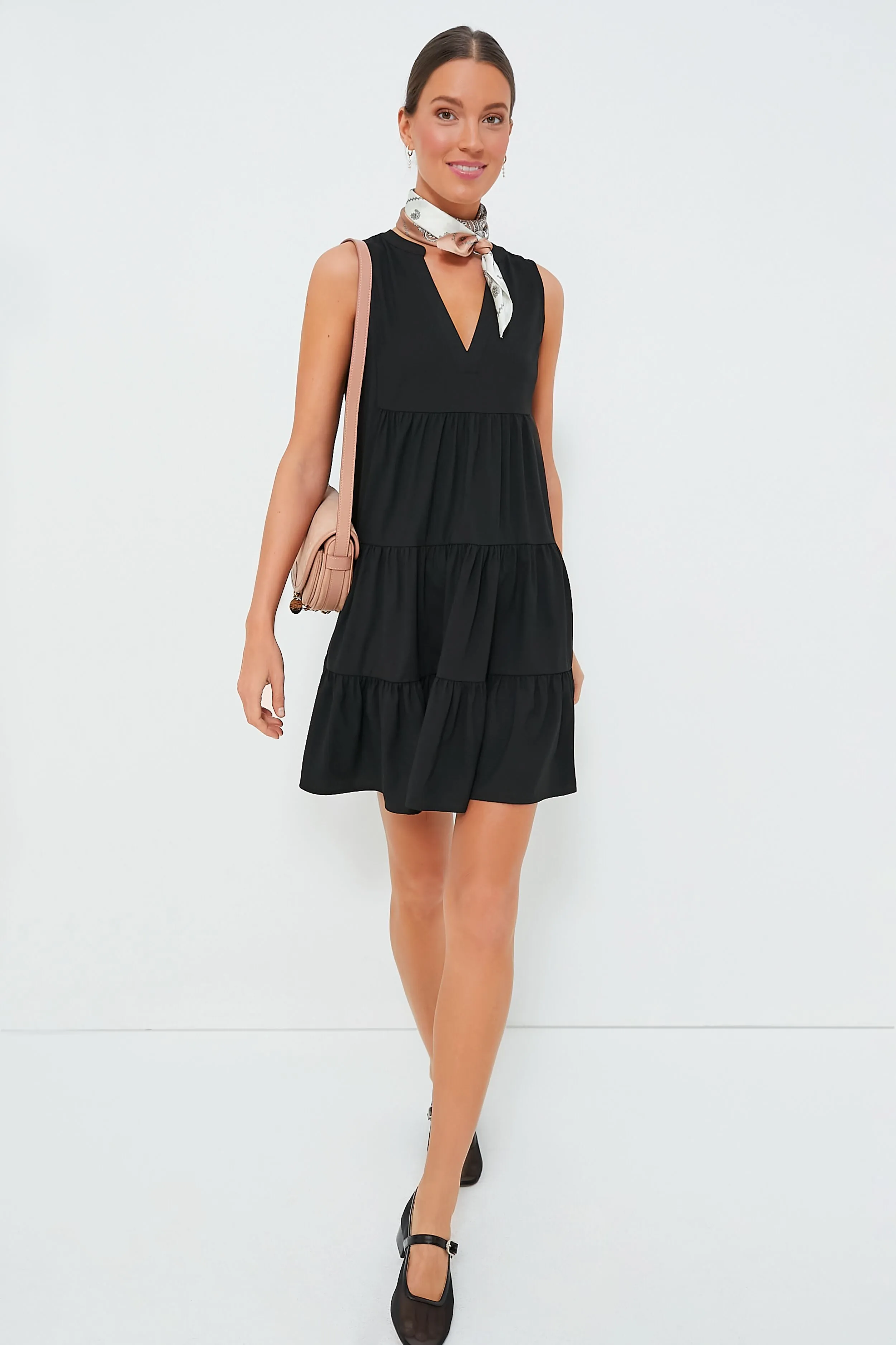 Black Crepe Sleeveless Kenzo Dress