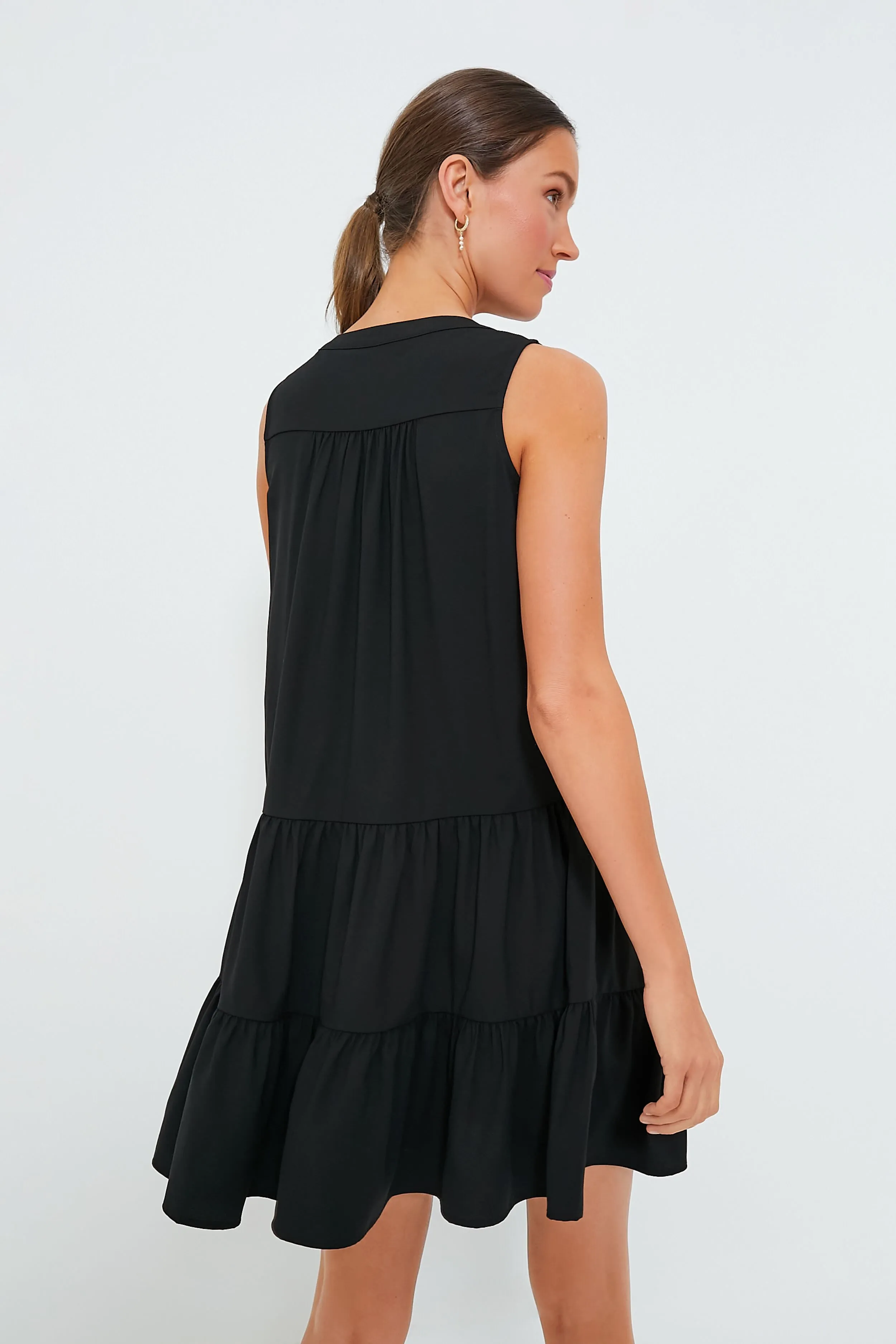 Black Crepe Sleeveless Kenzo Dress