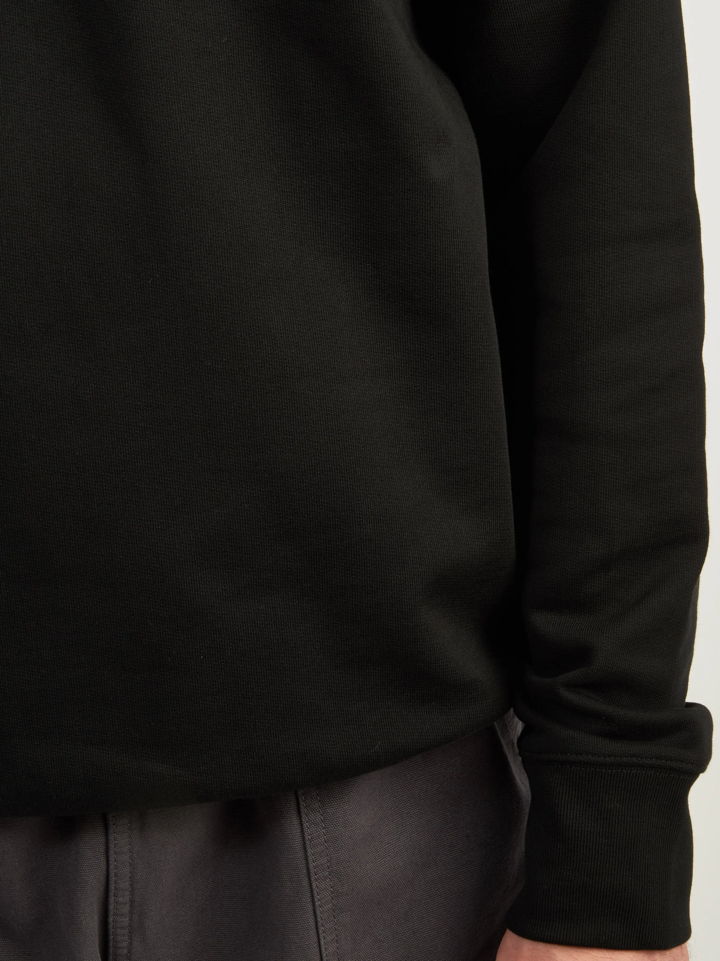 Black Ketel Relaxed Organic NORSE Logo Half Zip