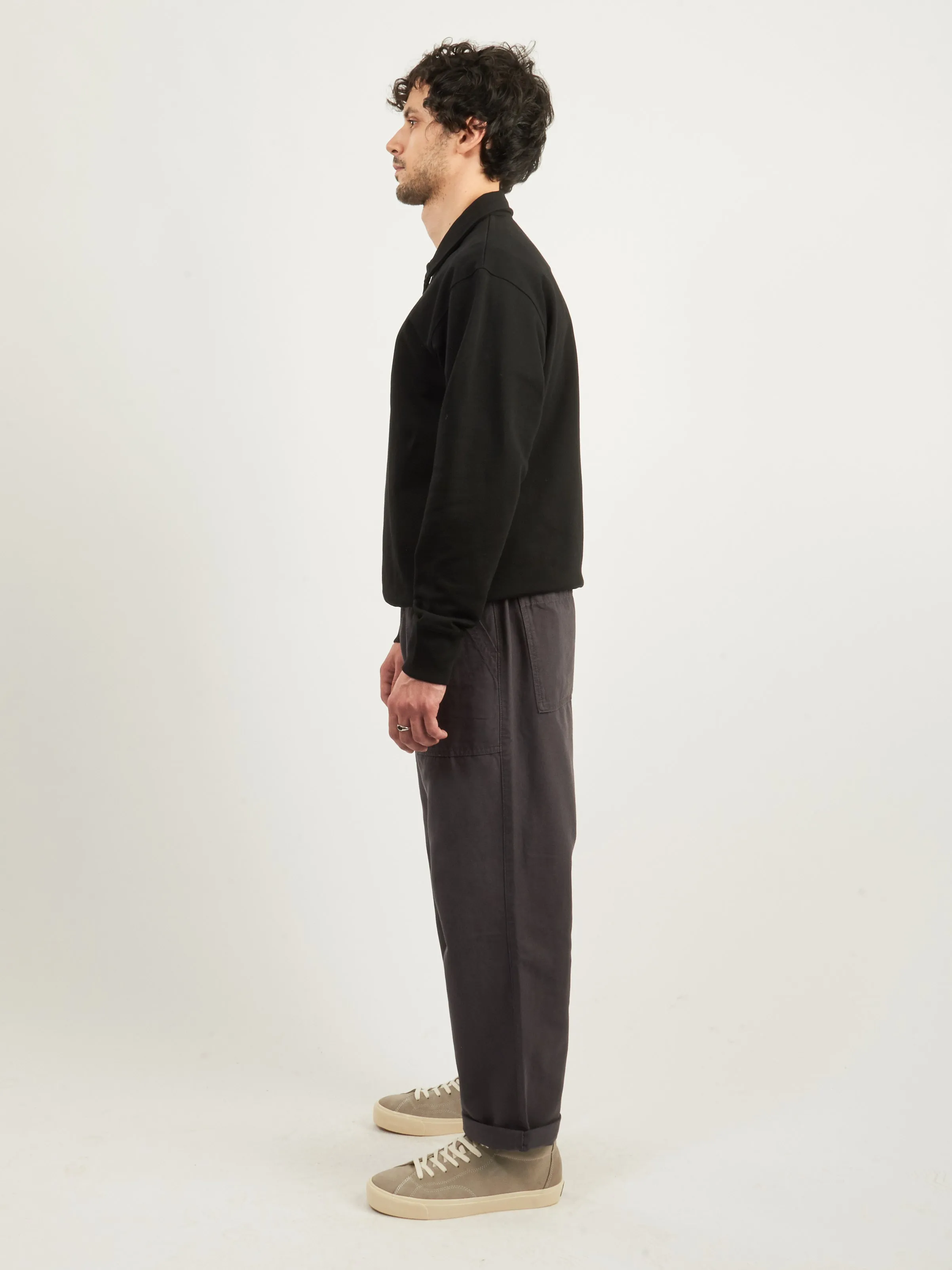 Black Ketel Relaxed Organic NORSE Logo Half Zip