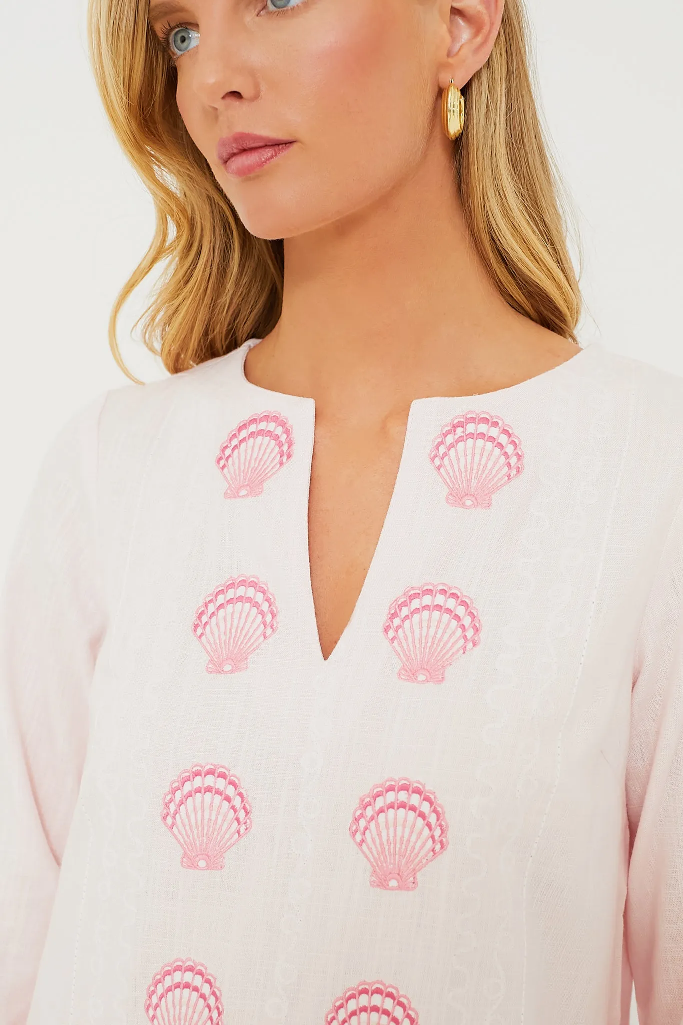 Blush Embroidered Caftan