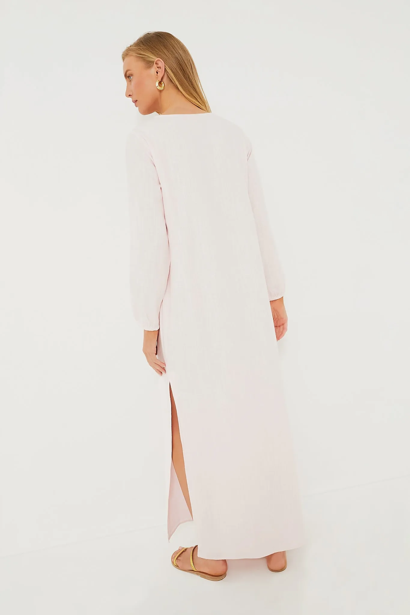 Blush Embroidered Caftan