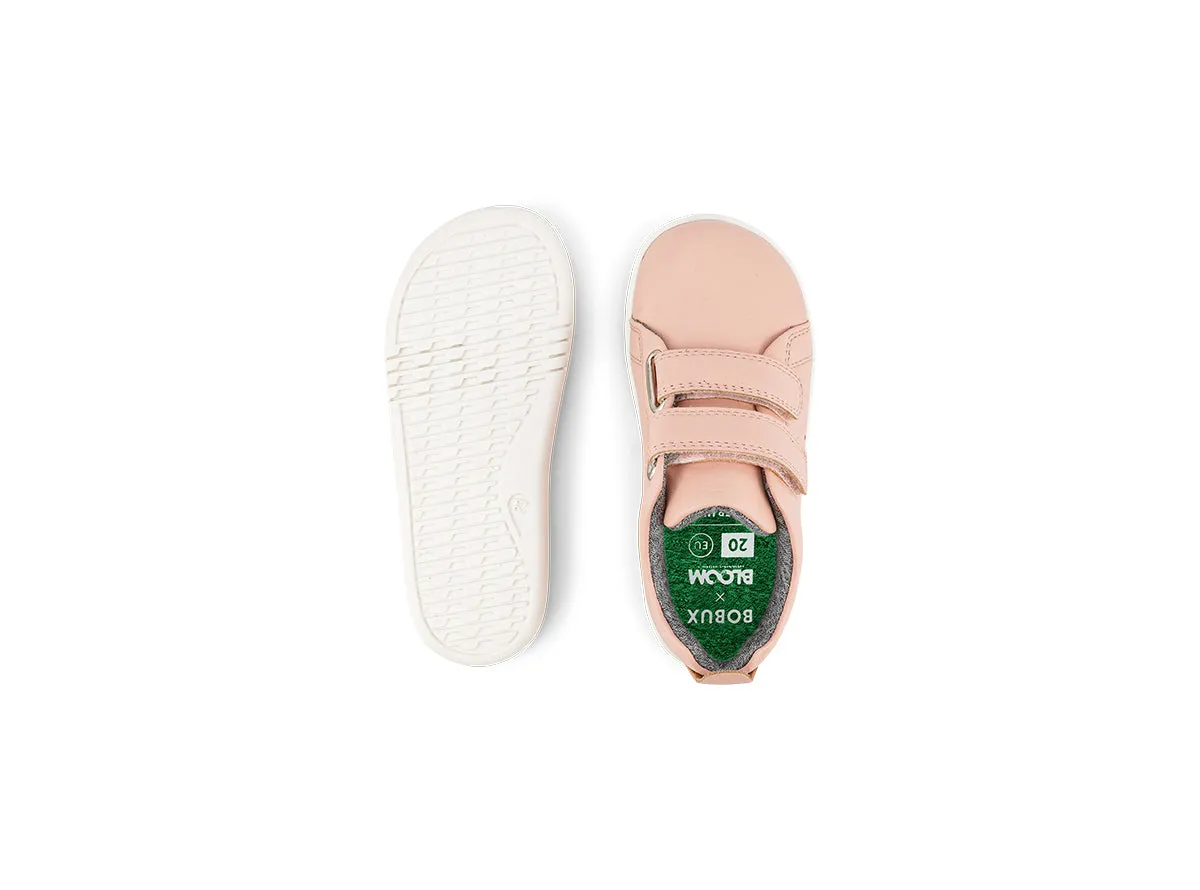 Bobux Grass Court Girls Seashell Pink Trainer Shoe