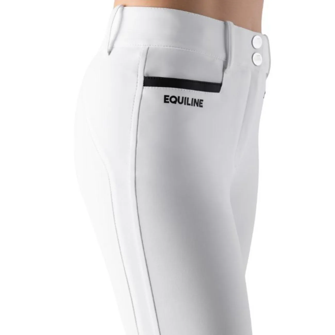 BREECHES FOR WOMEN WITH KNEE GRIP COLOR WHITE