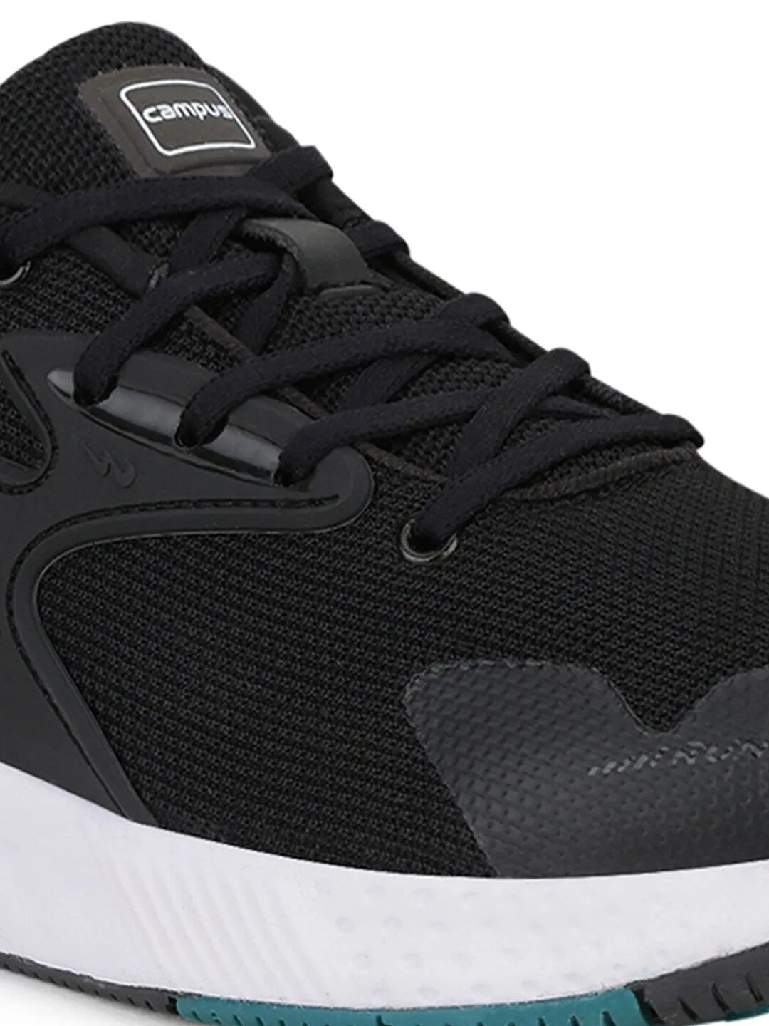 Campus Men Black Running Shoes