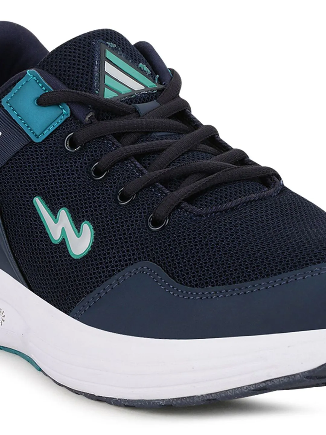 Campus Men Navy Blue Mesh Running Marking Shoes