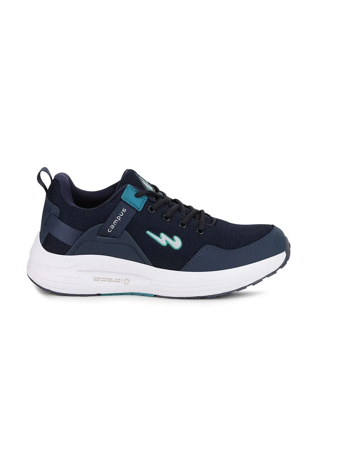 Campus Men Navy Blue Mesh Running Marking Shoes
