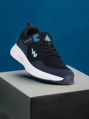 Campus Men Navy Blue Mesh Running Marking Shoes