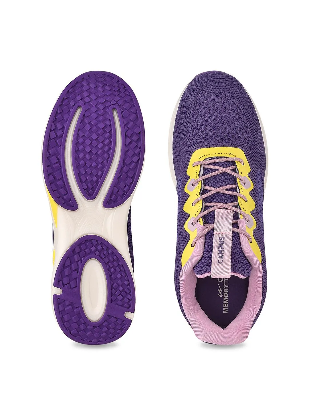 Campus Women Purple Mesh Running Shoes