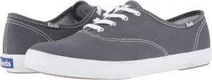 Champion Canvas Lace-Up Keds, Graphite