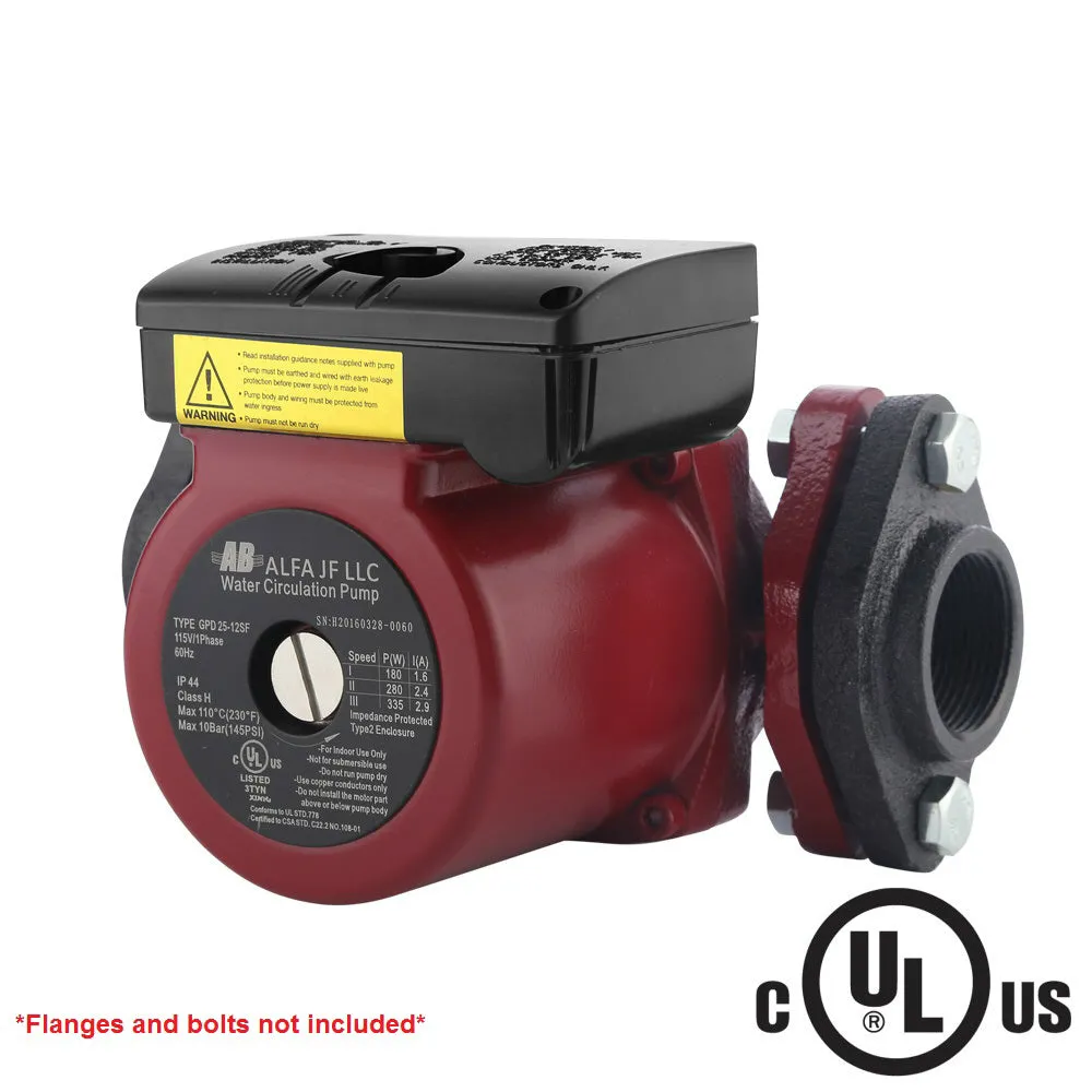 Circulation Pump GPD40-4SF 3 Speed 115V 60Hz 1 1/2"NPT