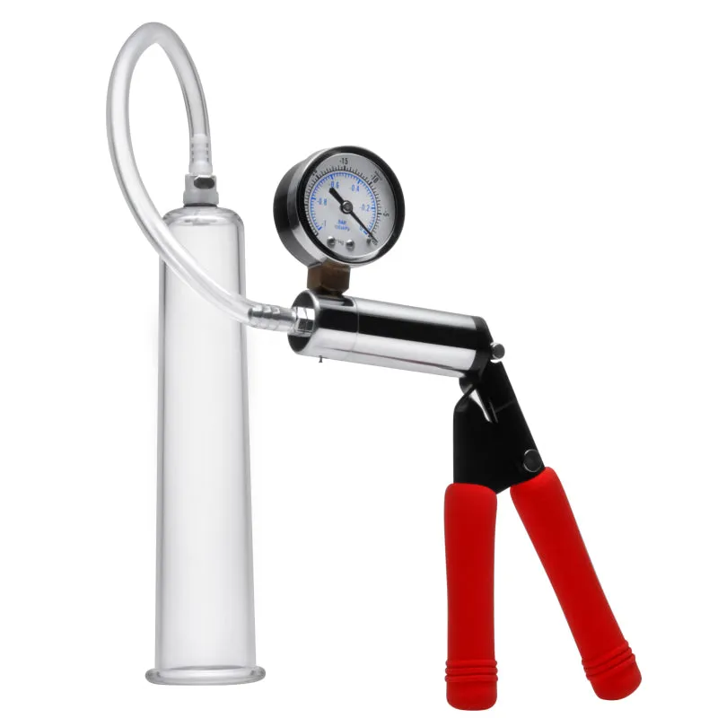 Deluxe Steel Handle Pump With 2.25 Inches Penis Cylinder