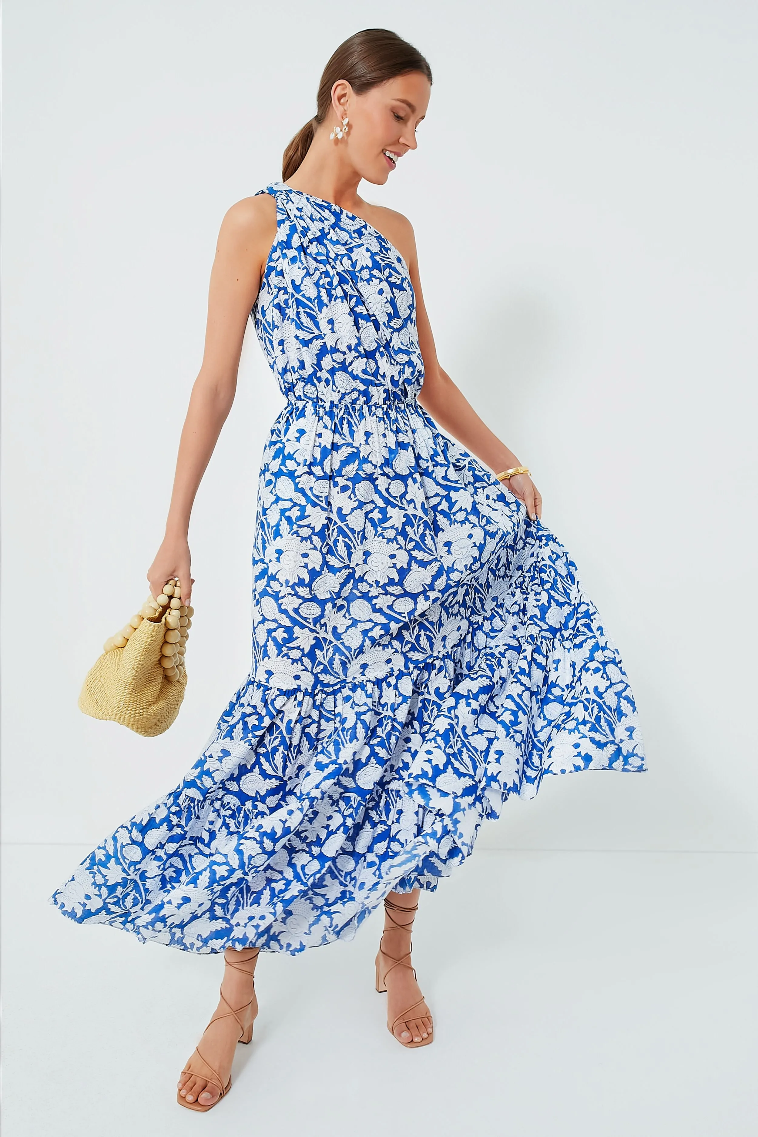 Exclusive Blue Botanica Long Dress