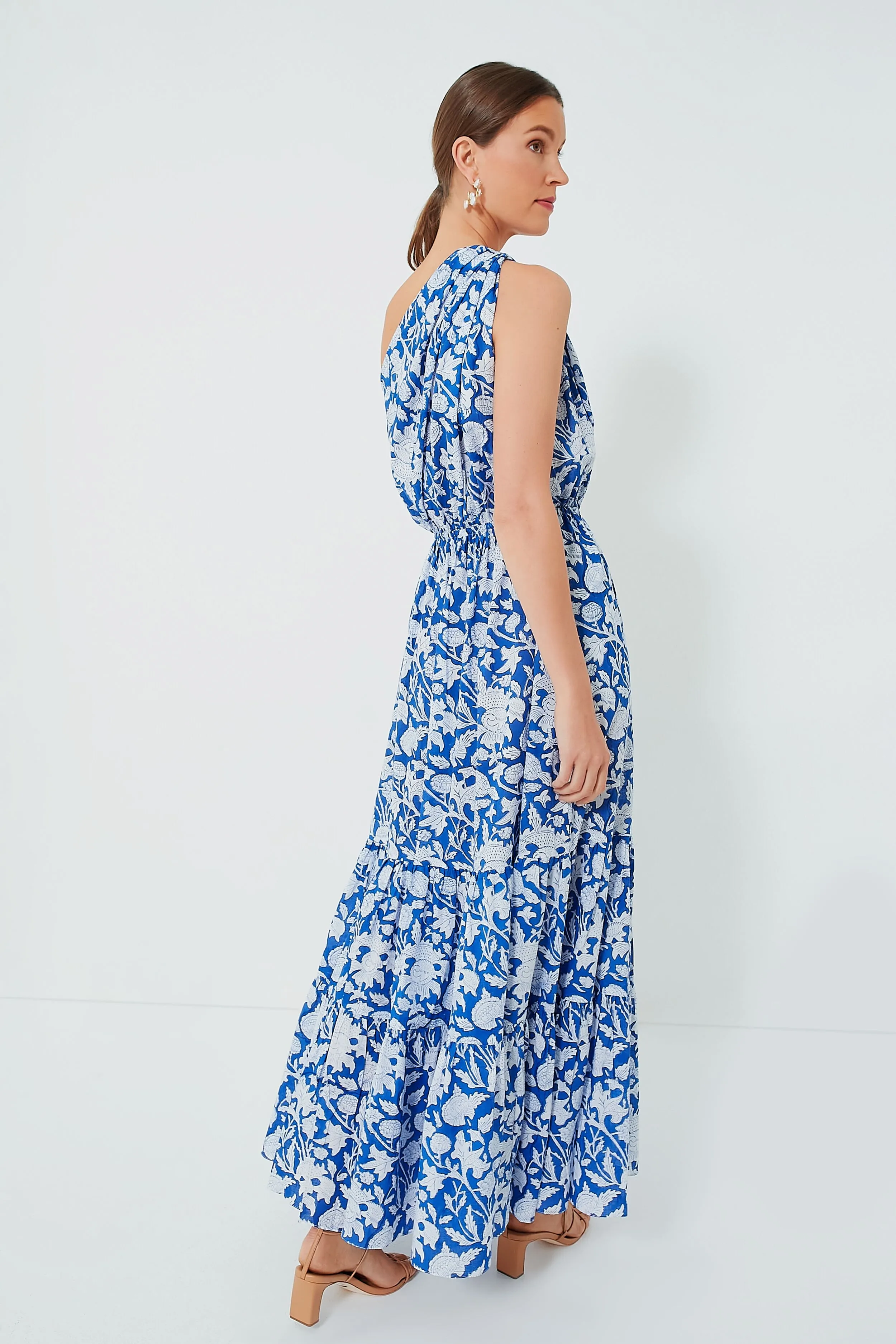 Exclusive Blue Botanica Long Dress