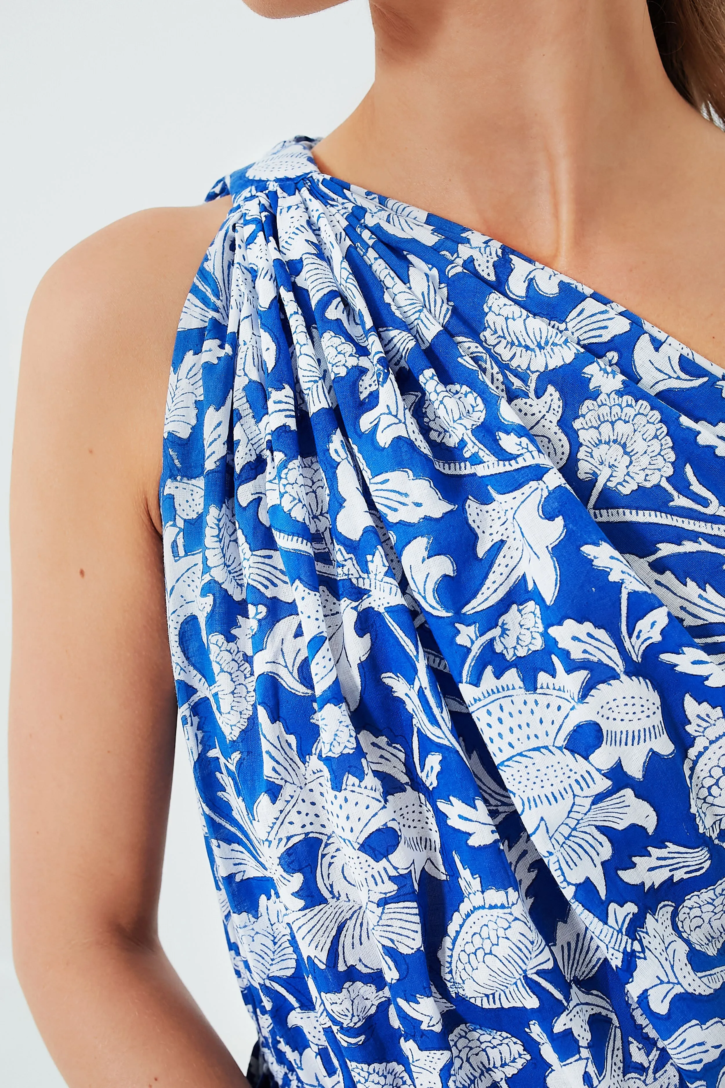 Exclusive Blue Botanica Long Dress