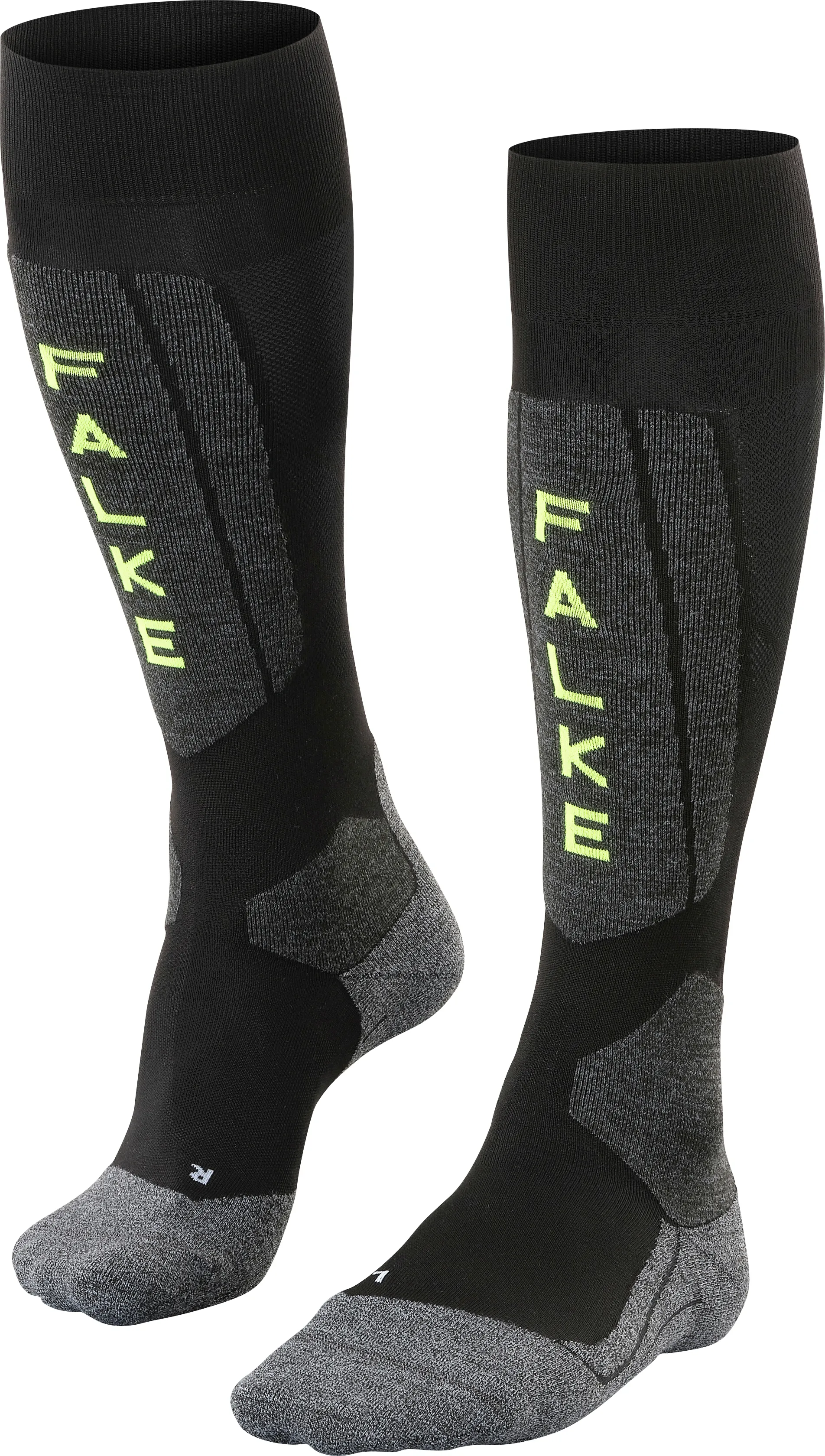 Falke Men&#x27;s SK5 Knee-High Socks Black-Lightning | Buy Falke Men&#x27;s SK5 Knee-High Socks Black-Lightning here | Outnorth