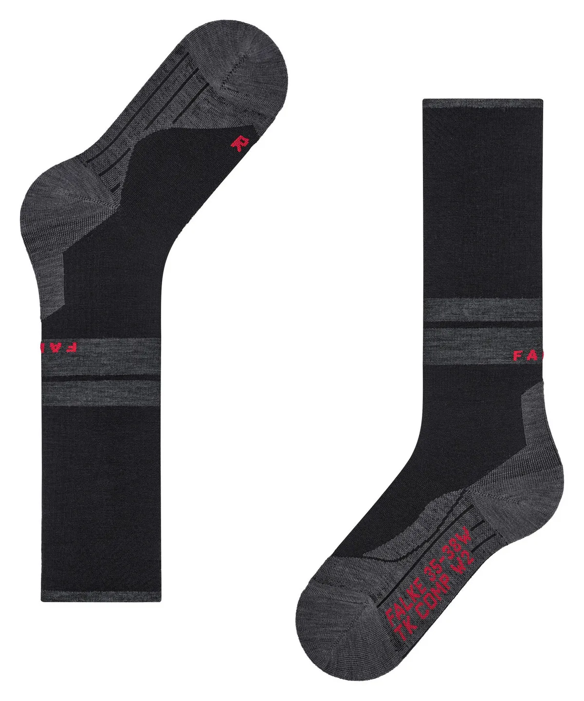 Falke Men&#x27;s TK Compression Energy Trekking Knee-high Socks Black | Buy Falke Men&#x27;s TK Compression Energy Trekking Knee-high Socks Black here | Outnorth