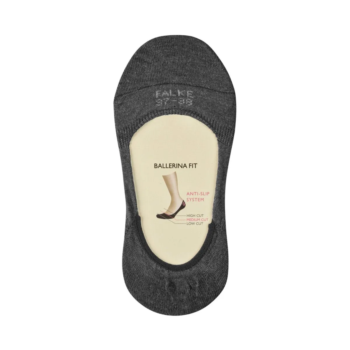 Falke Women's Step Medium Cut Invisible/No-Show Socks Black