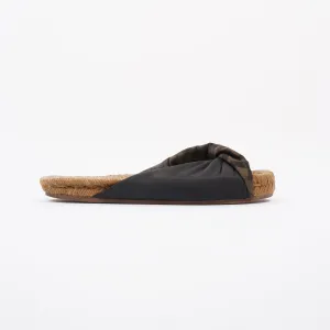 Fendi Espadrilles Black / Brown Satin EU 36 UK 3