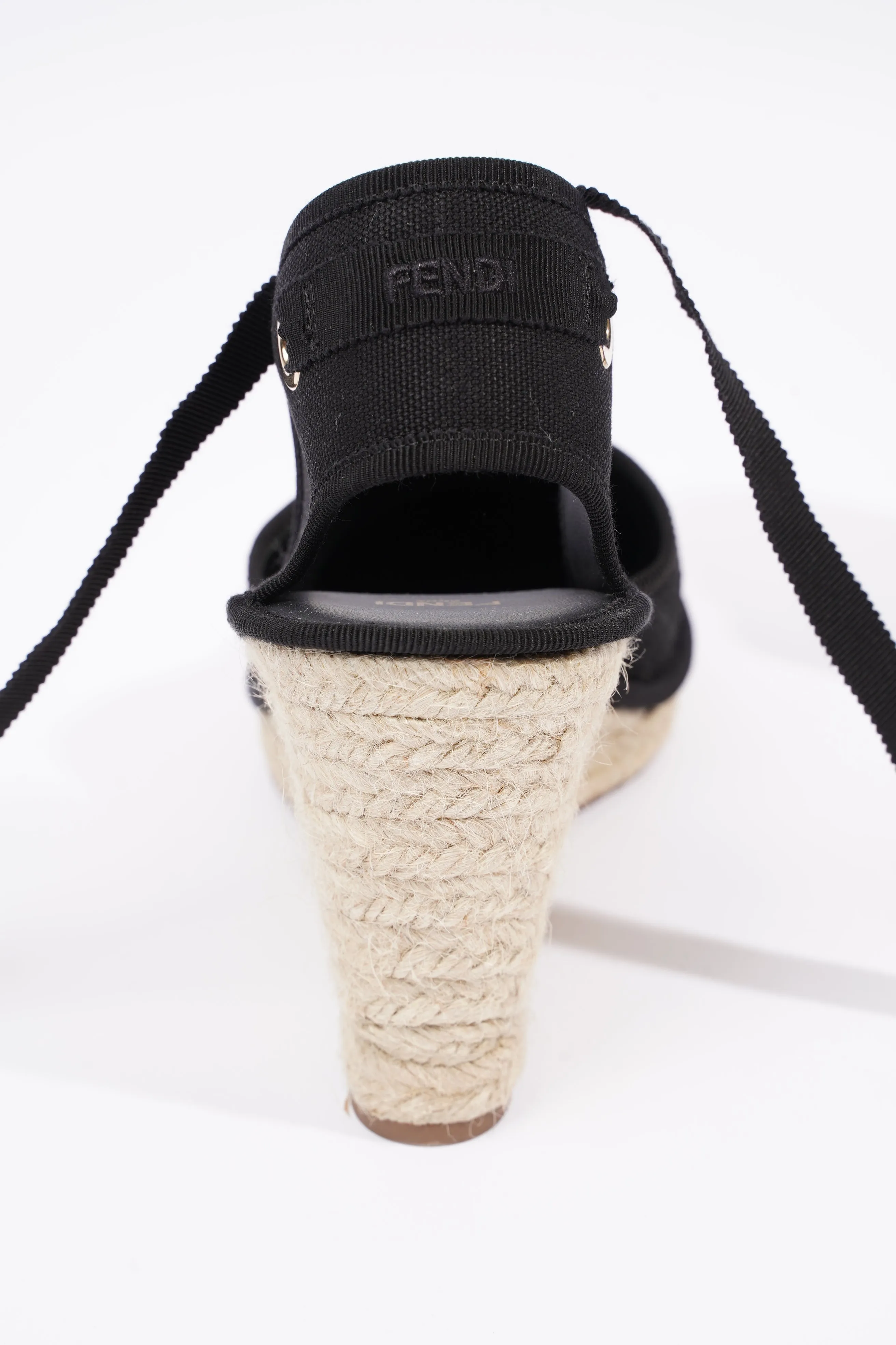 Fendi Womens Espadrilles Black EU 40 / UK 7