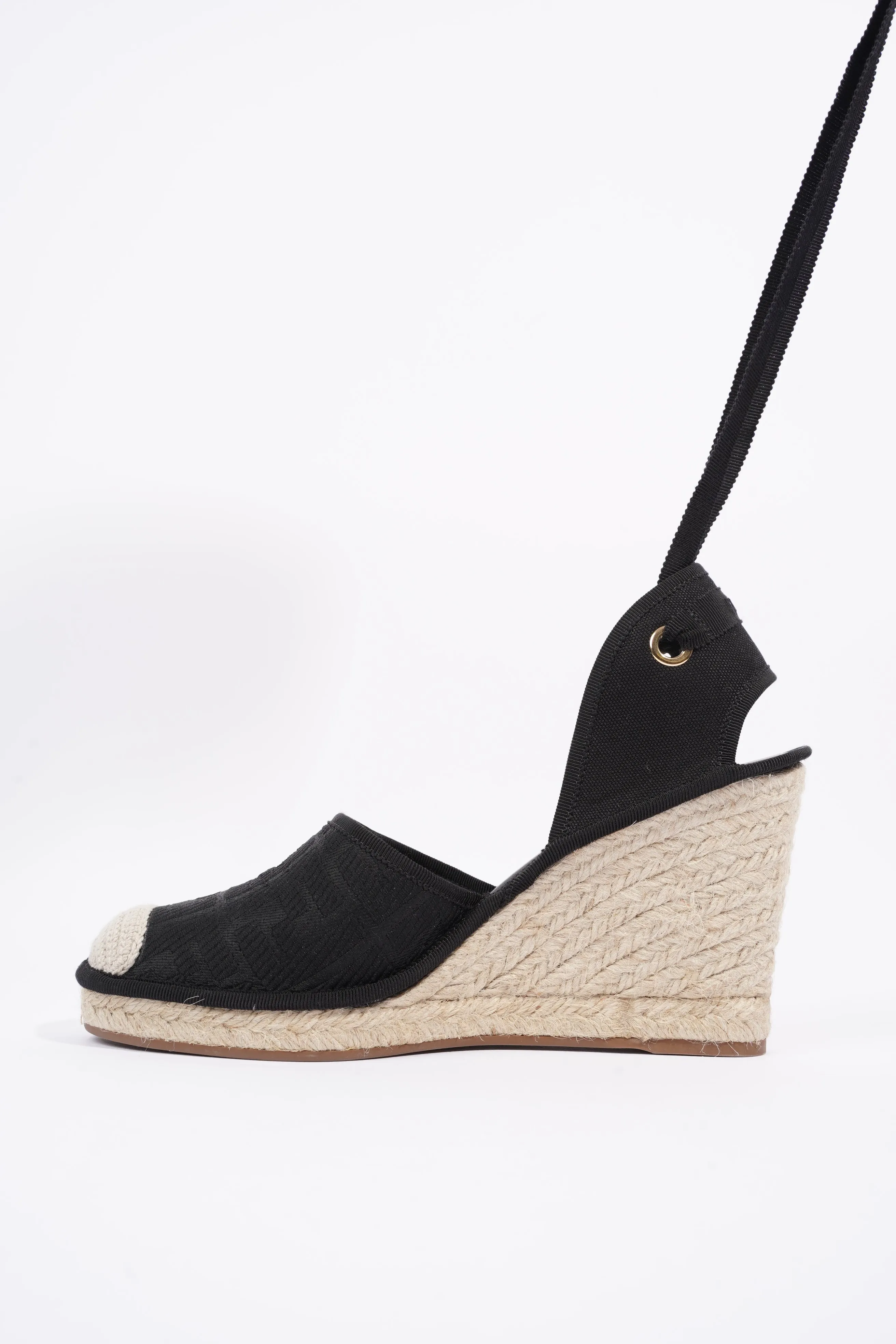 Fendi Womens Espadrilles Black EU 40 / UK 7