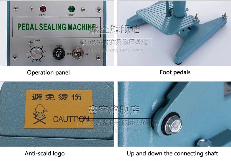 Foot Pedal Impulse Sealer ,heat seag hine,Plastic Bag sealer 350mm 13 inch PEDAL SEALER