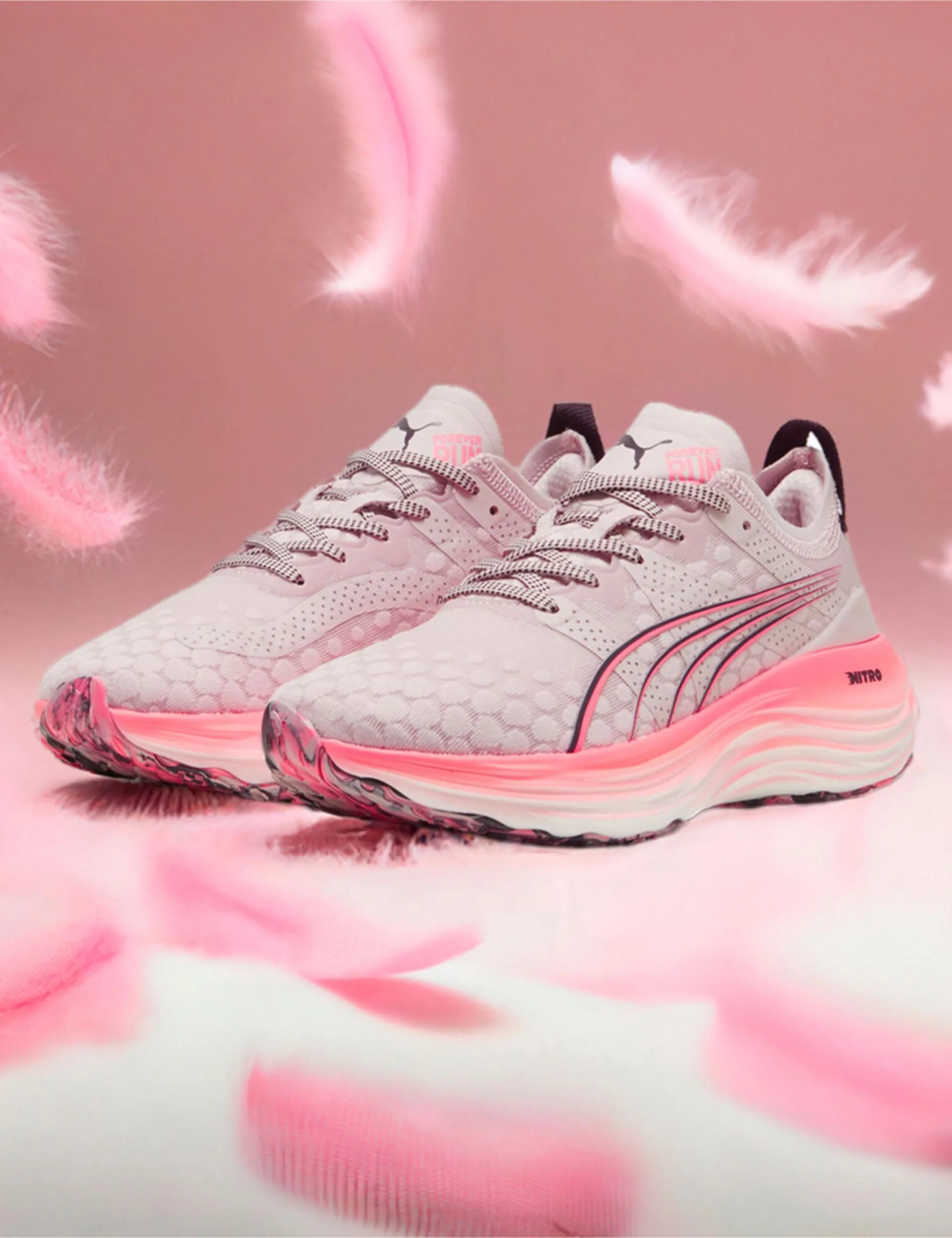 ForeverRun NITRO Shoes - Mauve Mist/Sunset Glow/White