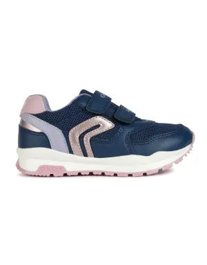 Geox Pavel J048CA Trainers Navy Pink