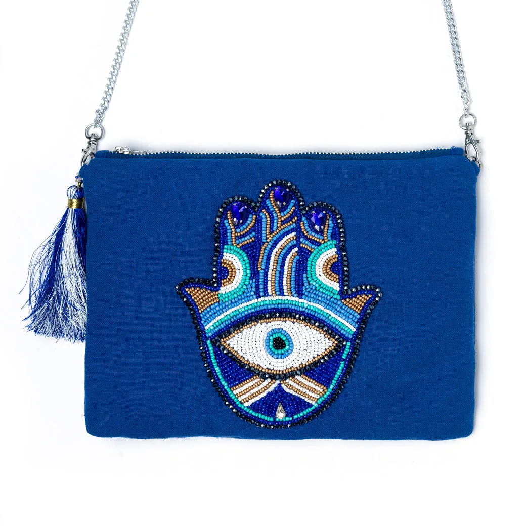 Hamsa Bag Blue