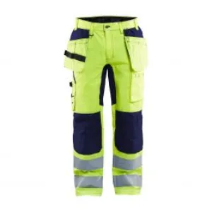 High&#x20;Vis&#x20;Trousers&#x20;With&#x20;Stretch&#x20;1552&#x20;High&#x20;Vis&#x20;Geel&#x2F;Marine&#x20;-&#x20;Bl&#xE5;kl&#xE4;der