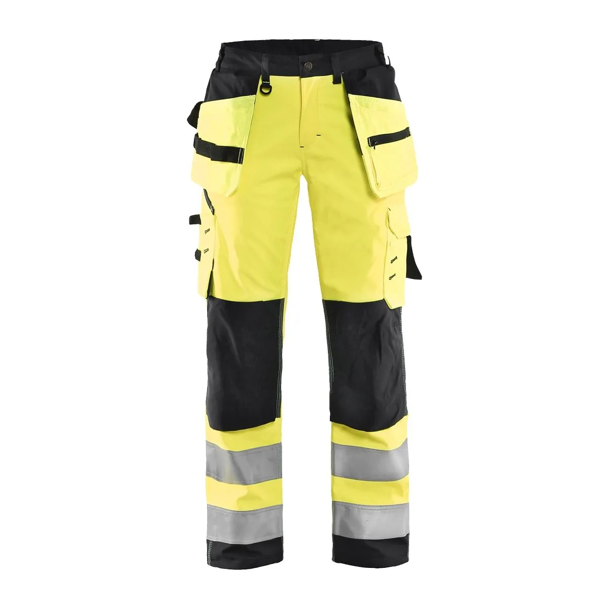 Ladies&#x20;High&#x20;Vis&#x20;Softshell&#x20;Trouser&#x20;7167&#x20;High&#x20;Vis&#x20;Geel&#x2F;Marineblauw&#x20;&#x20;-&#x20;Bl&#xE5;kl&#xE4;der