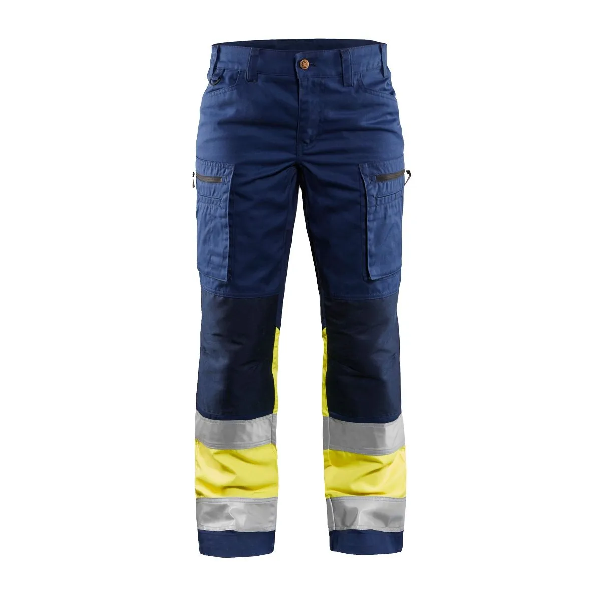 Ladies&#x20;High&#x20;Vis&#x20;Trousers&#x20;Stretch&#x20;7161&#x20;Marine&#x2F;High&#x20;Vis&#x20;Geel&#x20;-&#x20;Bl&#xE5;kl&#xE4;der