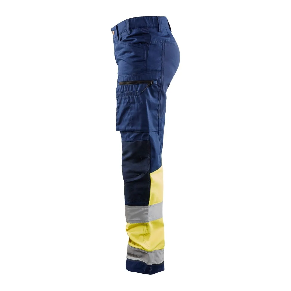 Ladies&#x20;High&#x20;Vis&#x20;Trousers&#x20;Stretch&#x20;7161&#x20;Marine&#x2F;High&#x20;Vis&#x20;Geel&#x20;-&#x20;Bl&#xE5;kl&#xE4;der