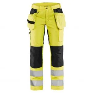 Ladies&#x20;High&#x20;Vis&#x20;Trousers&#x20;With&#x20;Stretch&#x20;7163&#x20;High&#x20;Vis&#x20;Geel&#x2F;Zwart&#x20;-&#x20;Bl&#xE5;kl&#xE4;der