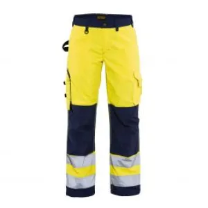 Ladies&#x20;High&#x20;Vis&#x20;Trousers&#x20;Without&#x20;Holster&#x20;Pockets&#x20;7155&#x20;High&#x20;Vis&#x20;Geel&#x2F;Marineblauw&#x20;-&#x20;Bl&#xE5;kl&#xE4;der