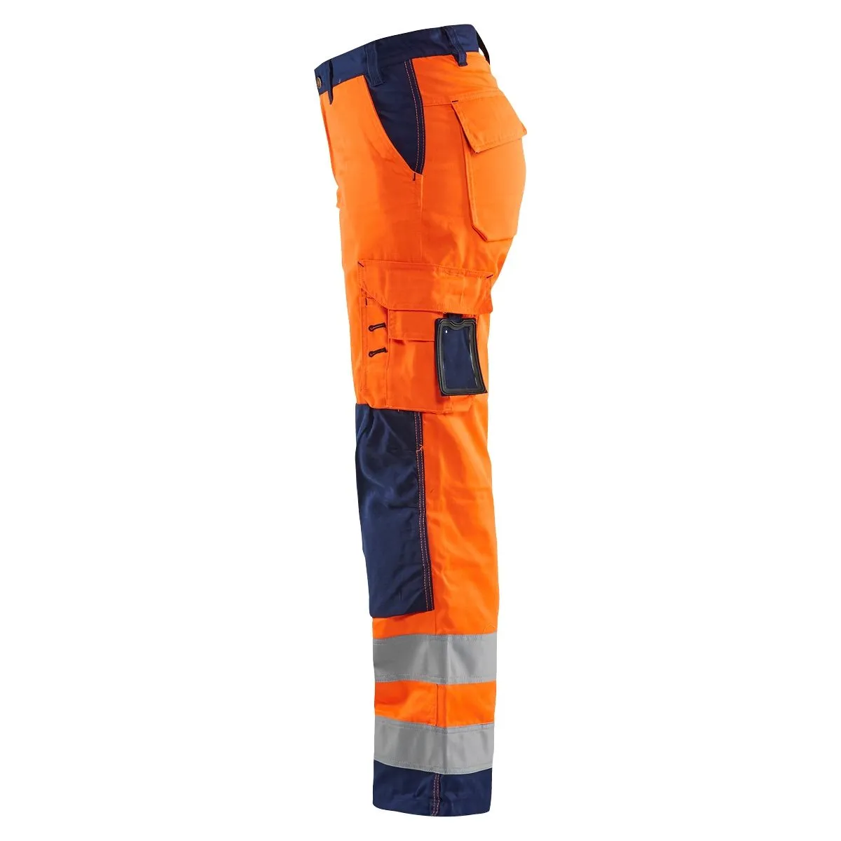 Ladies&#x20;High&#x20;Vis&#x20;Trousers&#x20;Without&#x20;Holster&#x20;Pockets&#x20;7155&#x20;High&#x20;Vis&#x20;Oranje&#x2F;Marineblauw&#x20;-&#x20;Bl&#xE5;kl&#xE4;der