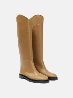 Lucie leather knee-high boots