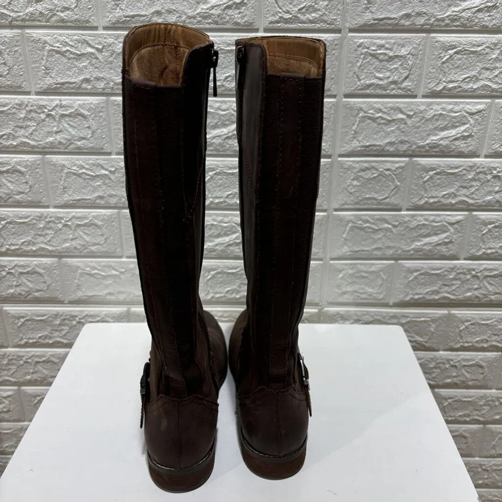 Mira Knee High Tall Leather Boots