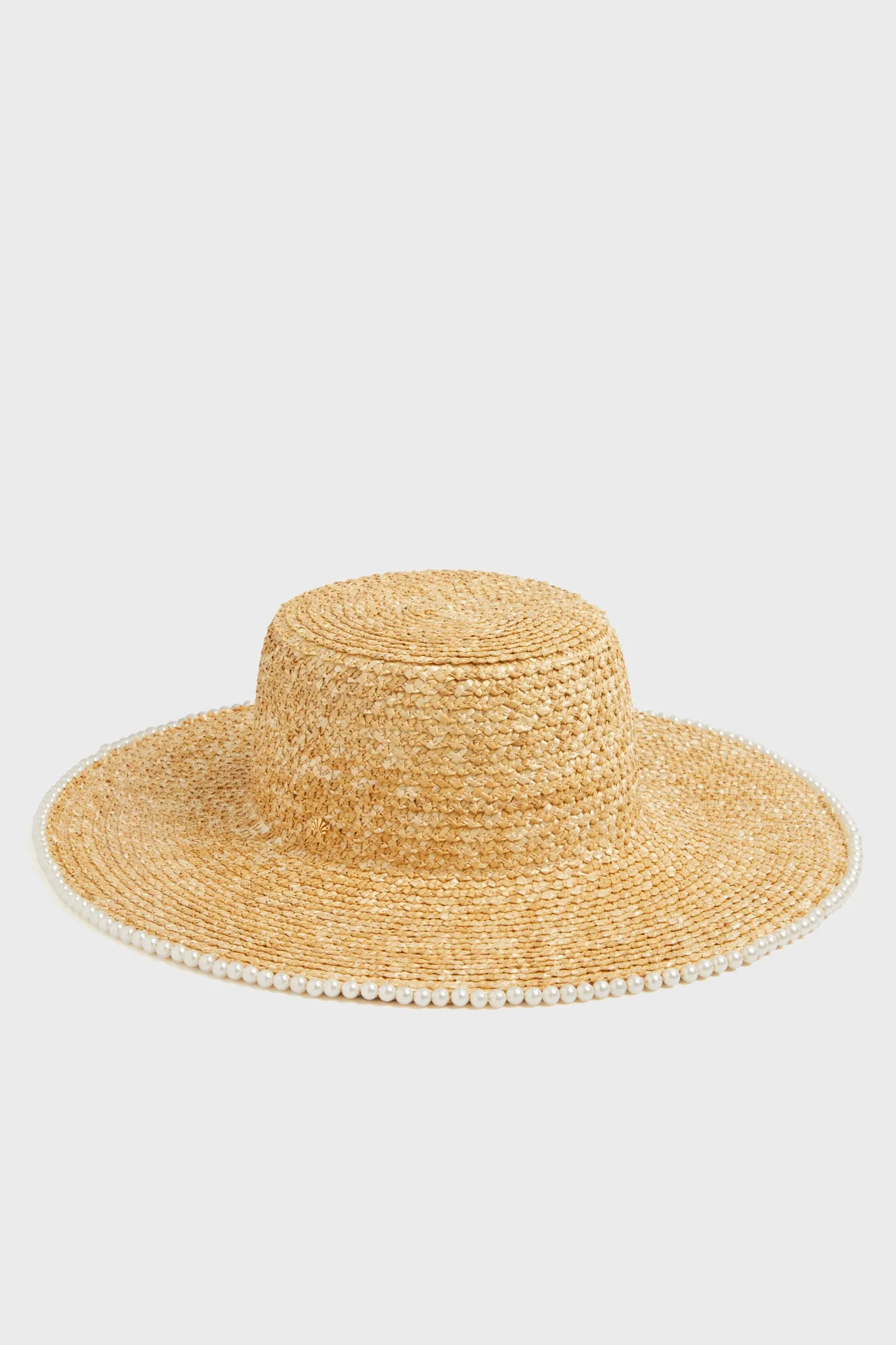 Natural Pearl Edge Straw Hat